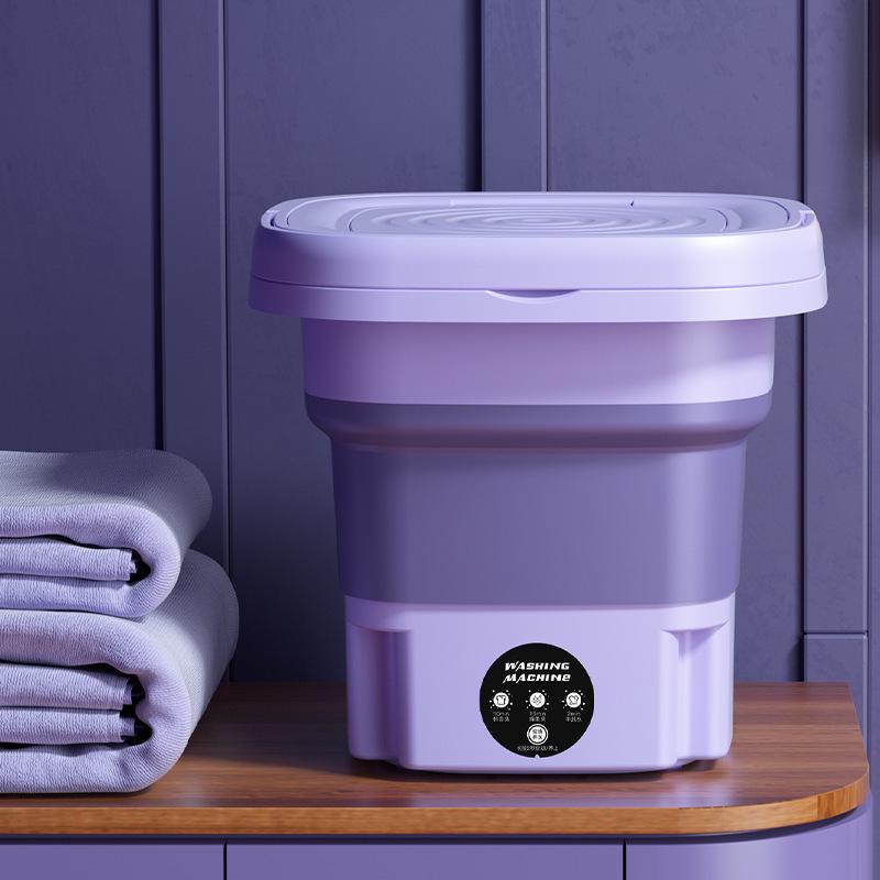 Compact Stackable Mini Washing Machine for Underwear & Socks - Portable and Ideal for Dormitory & Home Use.