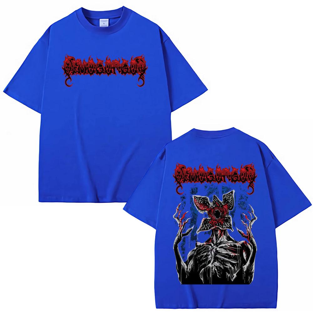 

Eddie Munson The Demogorgon Tshirt Man Eating Flower Monster Pattern Tshirt 2026 Summer Mens Womens Luxury Fashion Tshirt 4XL