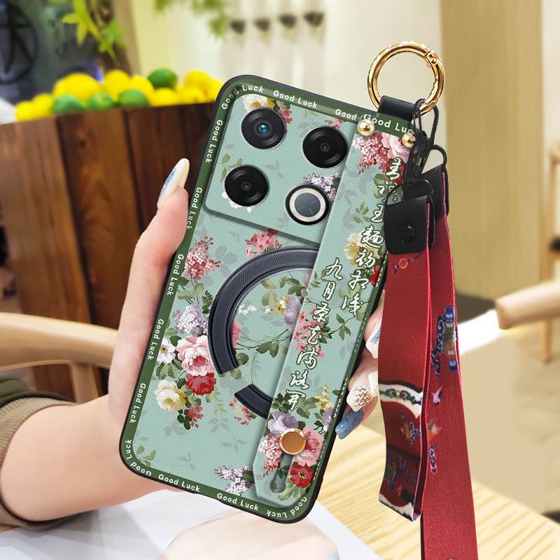 Protective Anti-knock Phone Case For infinix GT 20 Pro/X6871 Anti-dust Dirt-resistant Fashion Shockproof Wrist Strap
