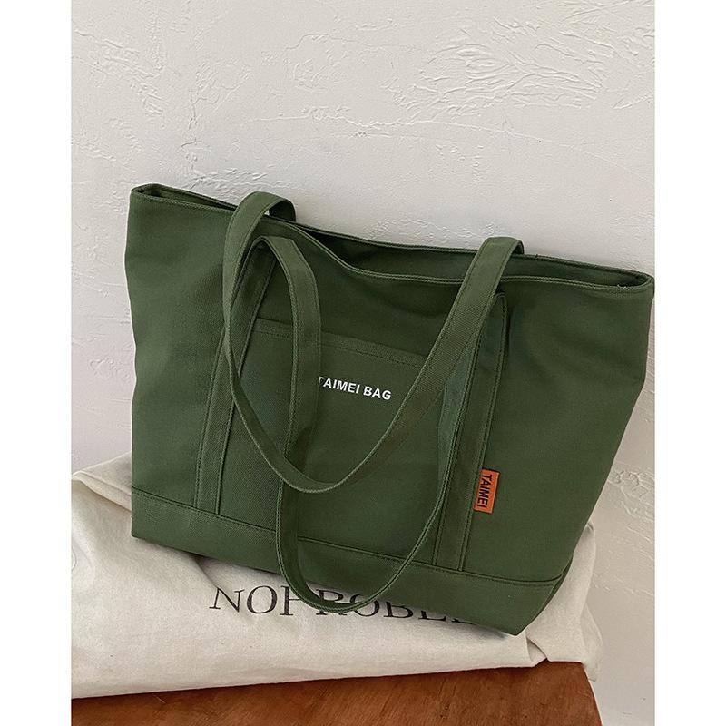 

Bag large-capacity women s armpit bag 2025 new Korean version simple tote bag versatile shoulder bag one piece delivery зелёный