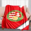 Ungarisches Fußball-Emblem-Decke Geeignet für Sofas, Betten, Büros und Camping - Perfektes Geschenk für Halloween Weihnachten