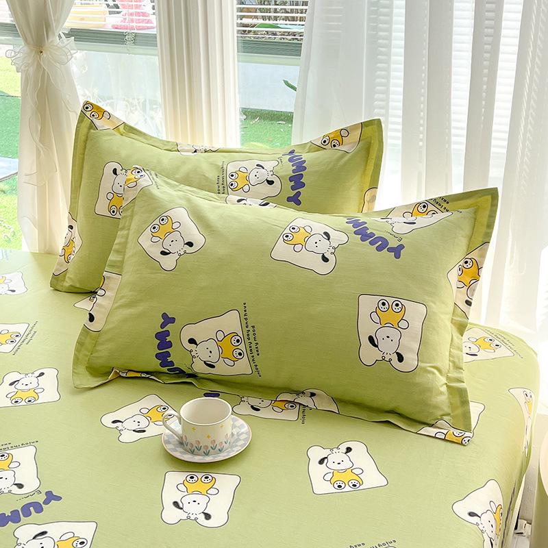 Cotton Pillowcases: Pure Cotton, Simple Style for Home, Dorms, Single & Double Rooms (Single/Pair)
