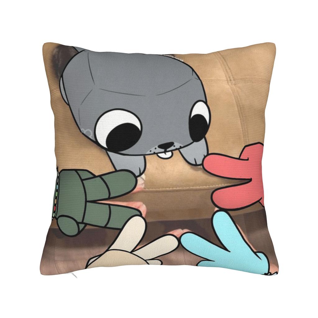 Dandy's World Pillow Cover Game Comfy Cushion Cover Novelty Pillow Case For Couch Sofa Bedroom