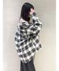 Lily Brown Flannel Shirt Black Women's LWFB251010,