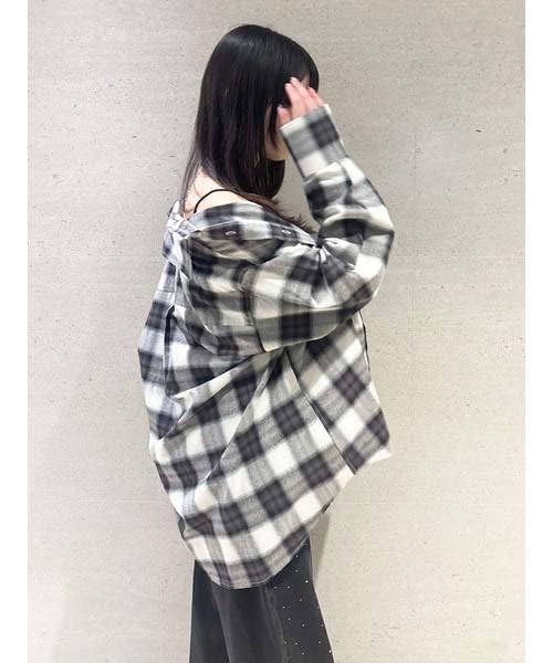 Lily Brown Flannel Shirt Black Women's LWFB251010,