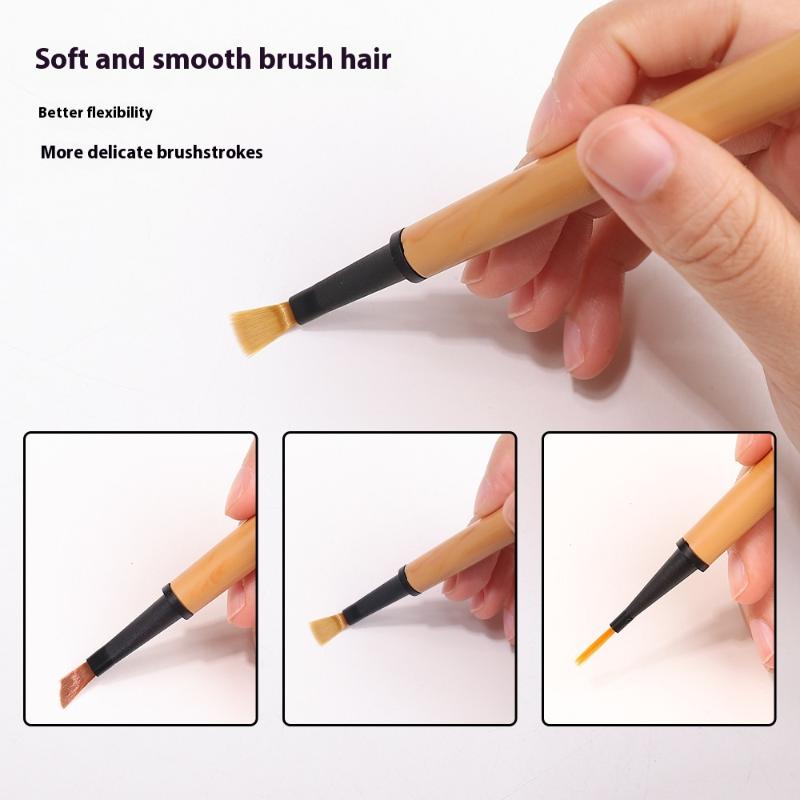 12Pcs/Set Disposable Nail Polish Brush Pen Can Replacement Head Brush Nail Brush Liquid Applicators Phototherapy Manicure Tools