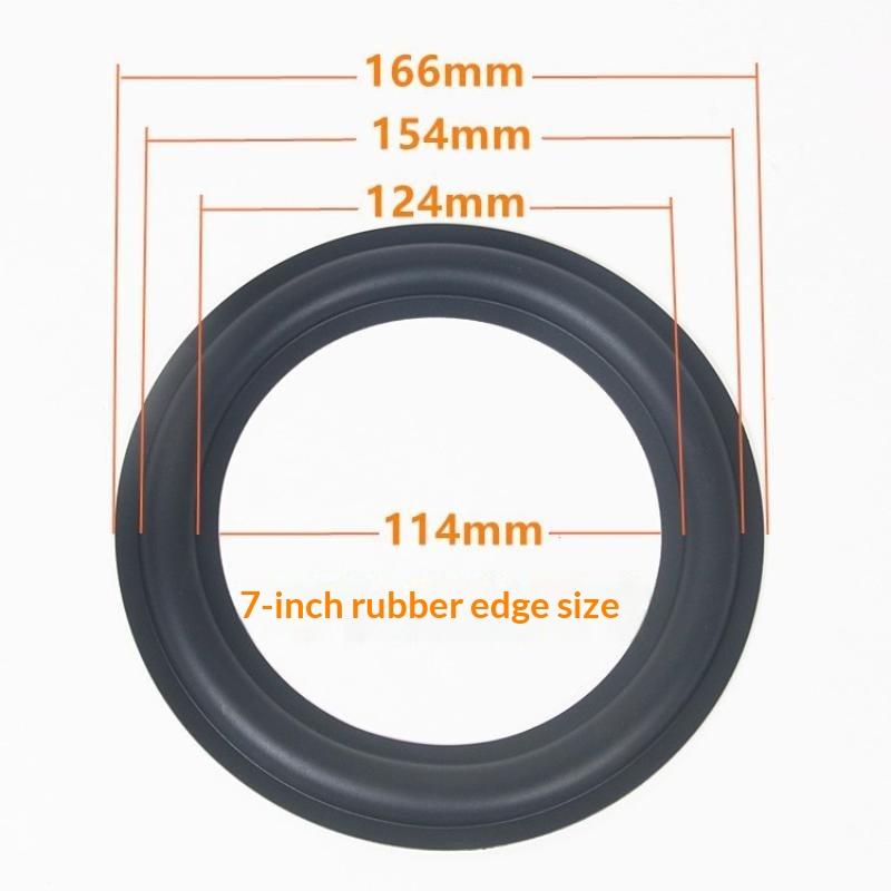 2Pcs 3 To 12 Inch Woofer Speaker Repair Parts Rubber Surround Edge Folding Ring Fit Various Subwoofer Sizes