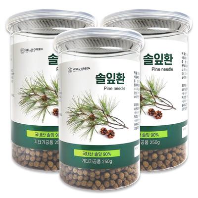 Hello Green 100% Domestically Produced Natural Pine Needle Pills 250g, 3 Pieces