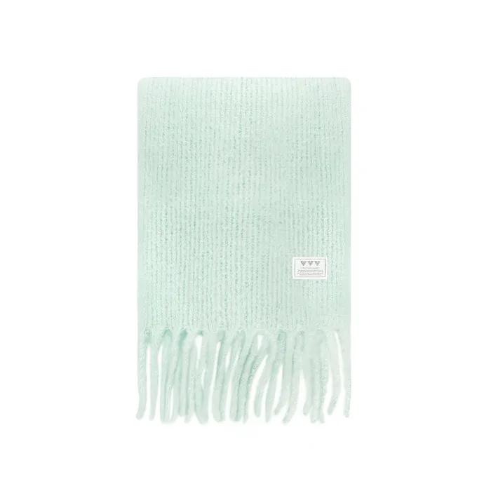 Basic Knit Big Scarf _ Mint