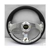 14-Inch Carbon Fiber Racing Steering Wheel - Universal Fit, Modified for Imitation Racing