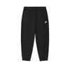 FILA FUSION Knitted Sweatpants Men's Jet Black Moderate Cuffed Pants T11M432605FBK