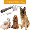 Pet Grooming Tool, Dematting Comb for Dogs and Cats with Safe Stainless Steel Blade for Long and Medium Hair