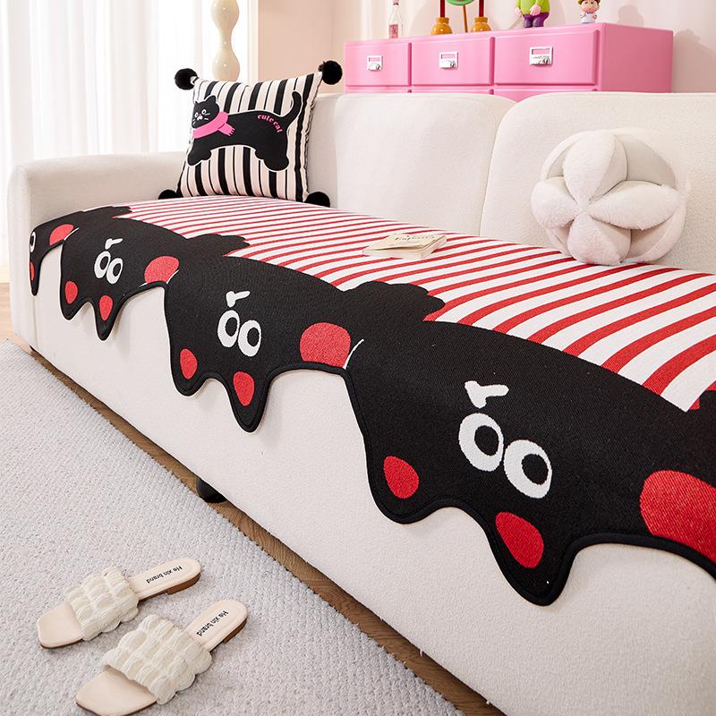 

Dopamine Cartoon Special-Shaped Sofa Cushion Is Universal In All Seasons, New Cute Seat Cushion, One-Piece Straight Sofa Cover 90*70cm