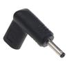 Typ-C-Buchse auf DC 3,5 mm x 1,35 mm Ladeadapter 90-Grad-Konverter DC-Netzteil