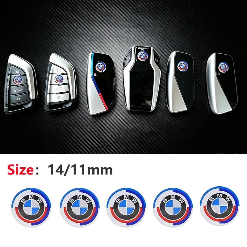 For BMW M E46 E90 E60 50th Anniversary Car Key Sticker Decal & Key Fob Cover Compatible with BMW E34 E36 E60 E90 E46 E39 E70 F10 F30 M3 M5 M6 E7 q00