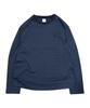 THE COLDEST MOMENT Tcm Mini Logo Stripe Long Sleeve (Blue/Navy)