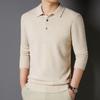 YTMTST6464 Men's Cashmere Blend Lapel Pullover Sweater