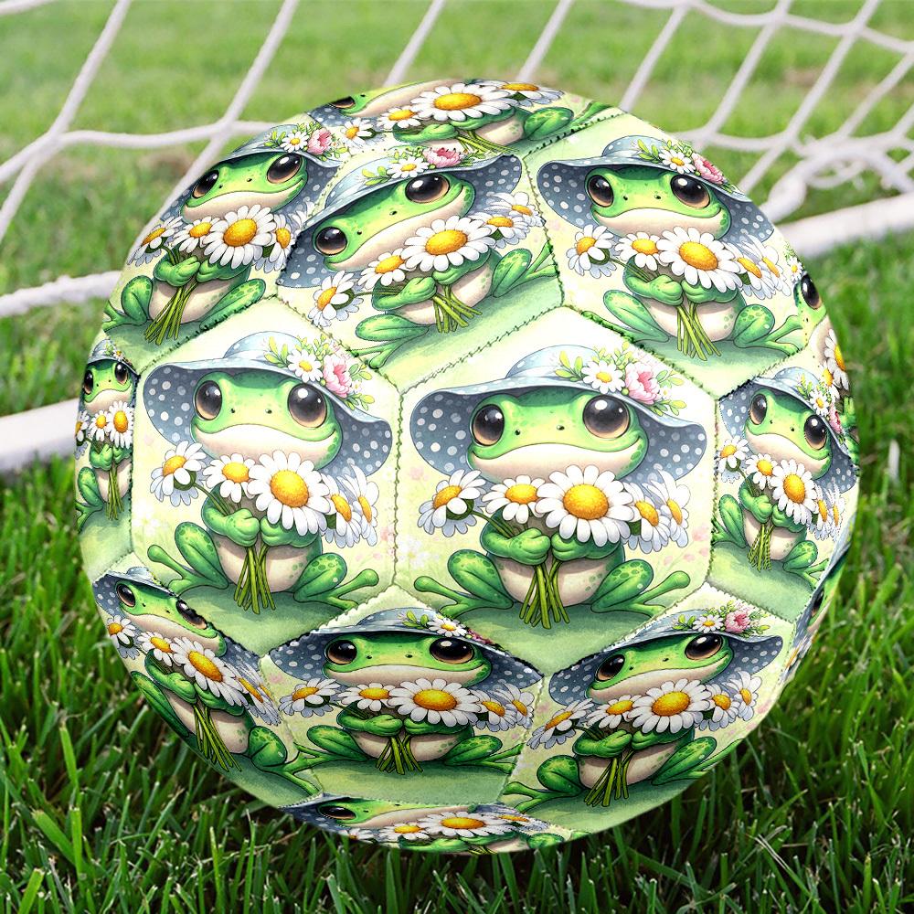 1pc Frog Flowers Size 5 Soccer Ball Professional Lightweight Durable Match Training Football Indoor &Outdoor Sports BallTraining Ball Y60