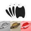 Carbon Fiber Car Door Handle Protective Stickers - 4pcs