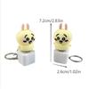 1/2Pcs Usagi Voice Luminous Fidget Decompression Keyboard Keychain Bag Pendant Stress Relief Toy Antistress Finger Keyboard Game