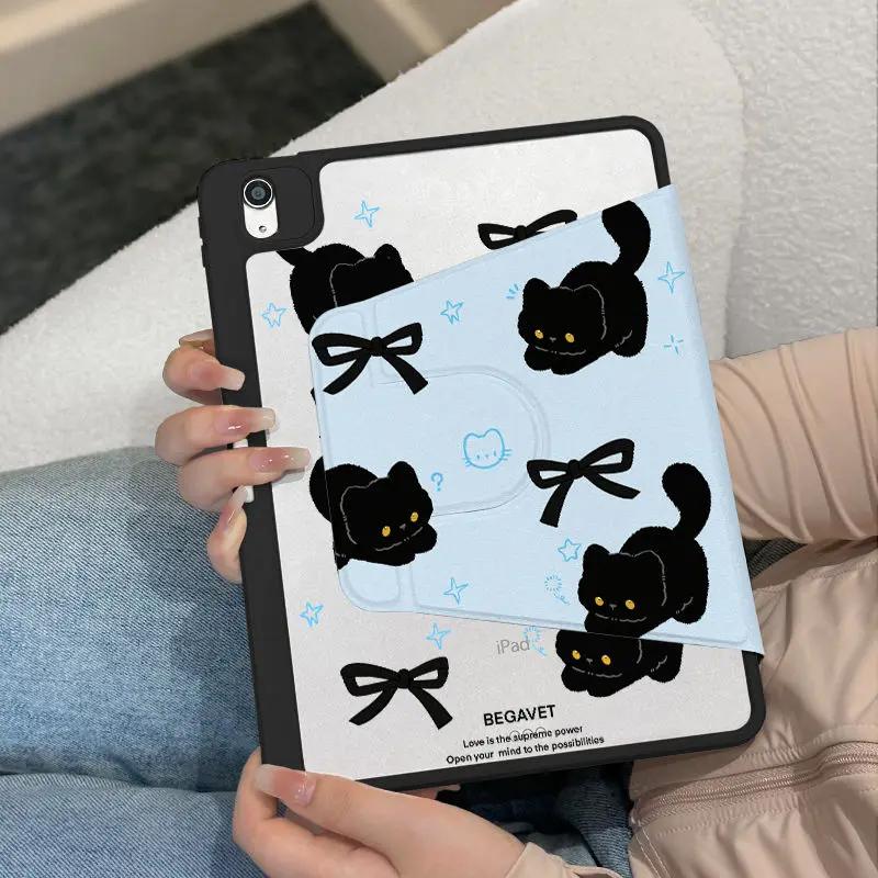 Rotating Stand Tablet Cover for IPad Air 3 Gen Pro 11 2nd 3rd 4th 10.2 Funda Cover IPad 2017 2018 9.7inch Air6 5 4 10.9 Cute