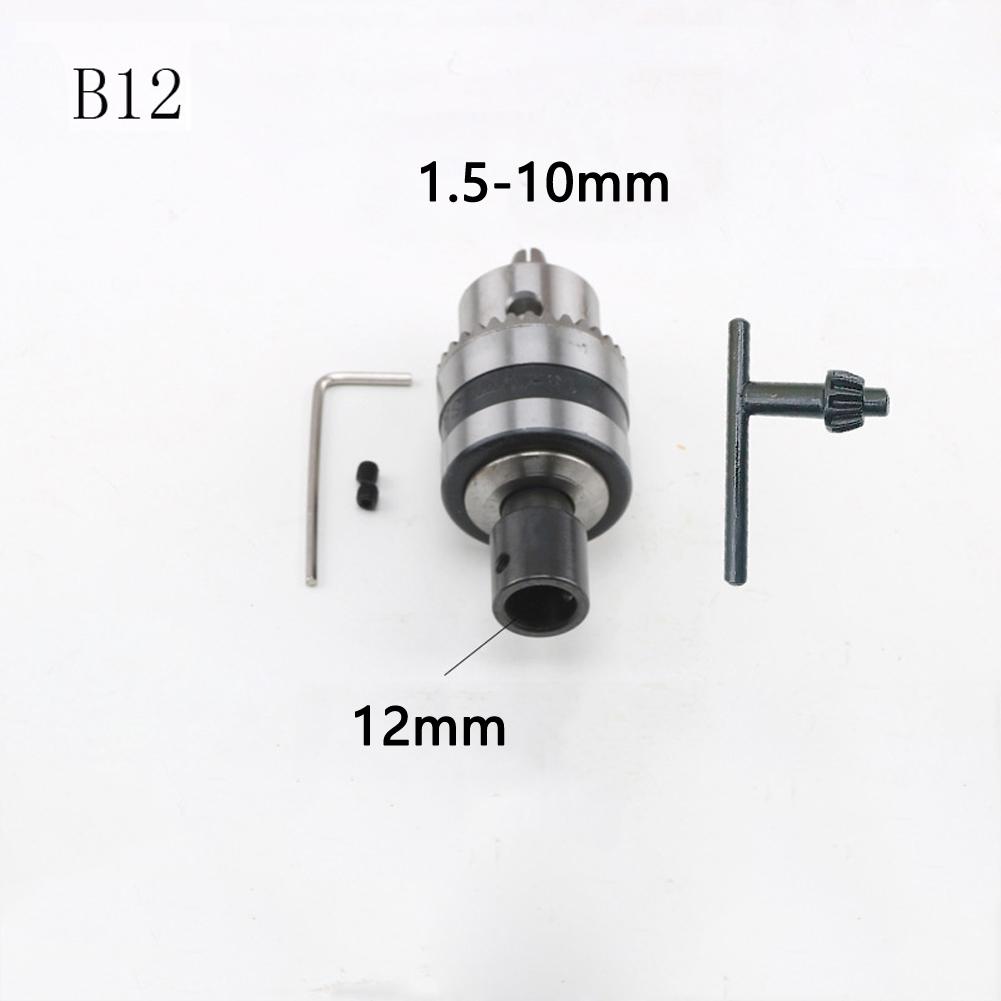 CNC Machine B12 Drill Chuck with Wrench Clamping Range 1 5 10mm Suitable for Milling Machine and Wood Working Projects