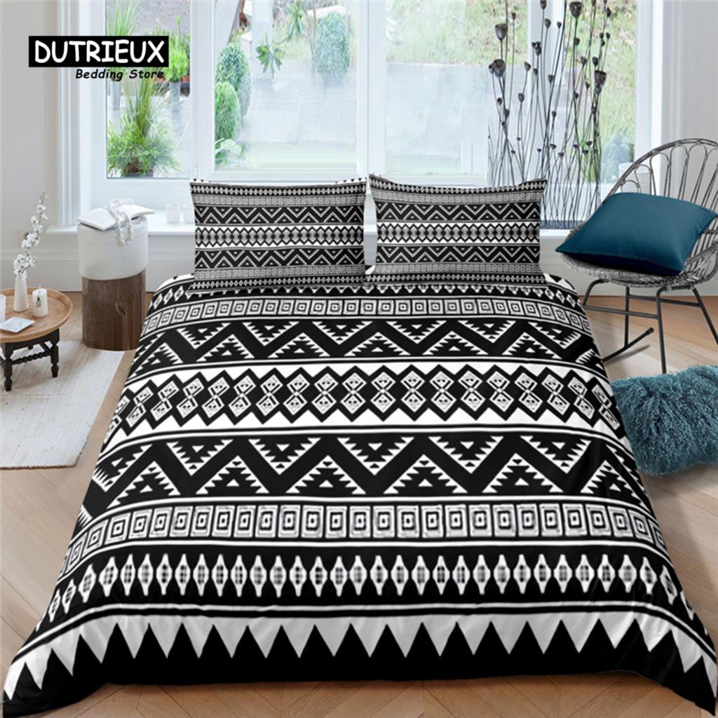 Luxury 3D Ethnic Style Print Home Living 2/3Pcs Comfortable Duvet Cover Pillowcase Bedding Set Queen and King EU/US/AU/UK Size