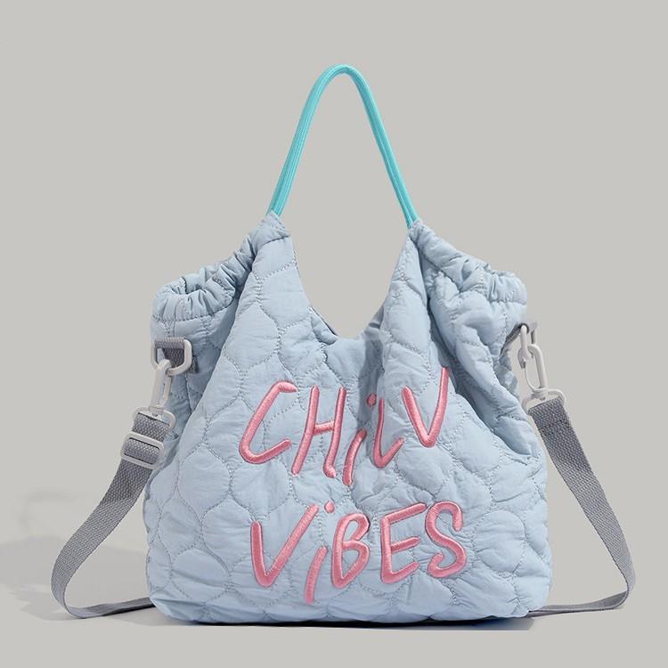 

2024 New Women s Handbag Tote Bag Student Commuter Bag Large Capacity Shopping Bag Single Shoulder Crossbody Bag Trendy синій