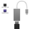 Qoltec Adapter USB-C 3.1 | DisplayPort | 4K | MHL | Aluminium
