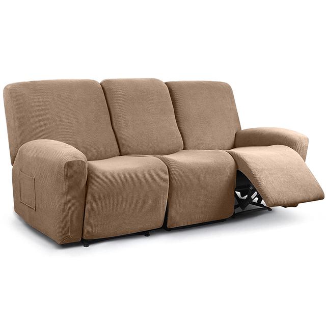 Polar Fleece Recliner Chair Covers Armchair Lazy Boy Recliner Sofa Covers Anti-Slip Home Decoration Recliner Chair Covers 3 Seat