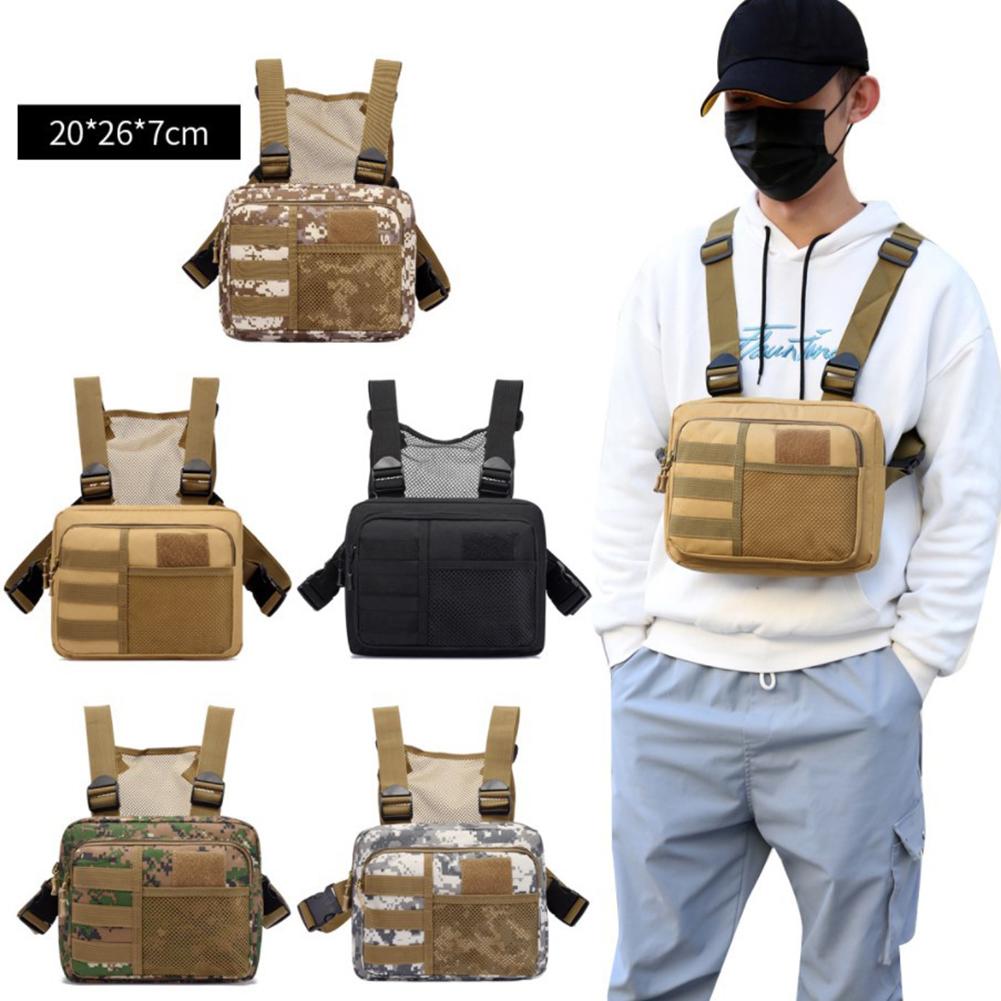 Chest Rig Packs Streetwear Punck Chest Bag Fashion Portable Oxford Multifunctional Multi-pockets Waterproof for Running Travel