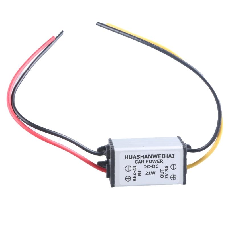 Waterproof Buckk Converters 12~24V to 1/2/6/7/8/9V 3A Powers Supply Converters Module for Car LED Dispaly, Motor