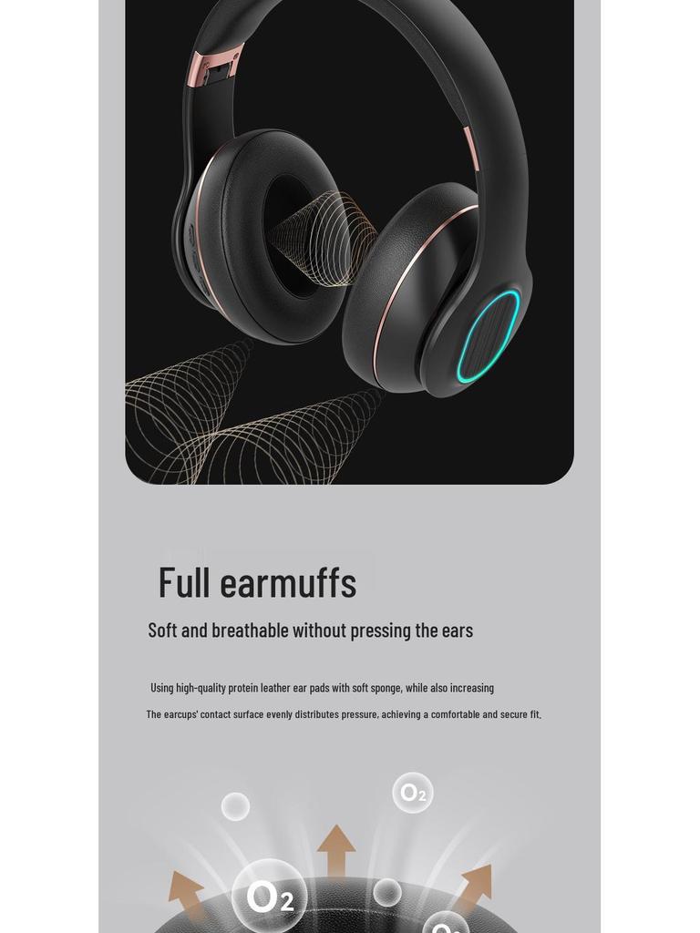 Over-Ear Wireless Bluetooth Headphones with Deep Bass for Sports & Gaming