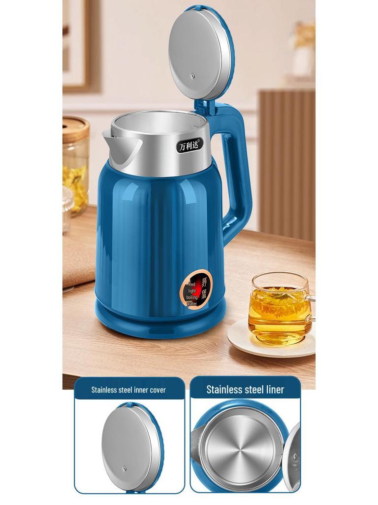 Wanlida Large-Capacity Electric Kettle with Durable Insulation for Dormitory Use