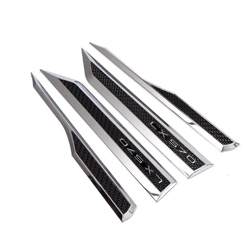 Nálepka na dekoraci dveří auta Odznak na bočním blatníku dveří pro Lexus LX570 2016- Vnější obložení dveří zadního zavazadlového prostoru