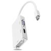 Neues 3-in-1-Mini-Displayport-Thunderbolt-zu-DVI-VGA-HDMI-Konverter-Adapterkabel IMac Mac Mini MacBook