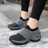Spring women's sports shoes, casual height increasing outdoor shoes, fly woven sports shoes