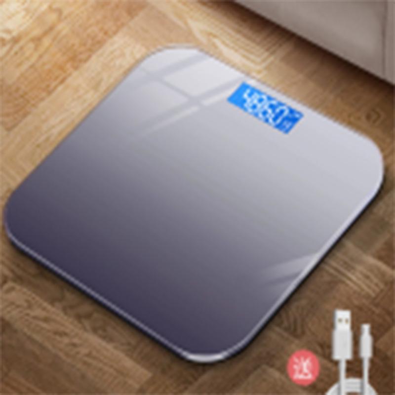 Gradient Color Intelligent LCD Electronic Scale Digital Display Glass Weight Scale Balance Body Electronic Scale for Weight Meas