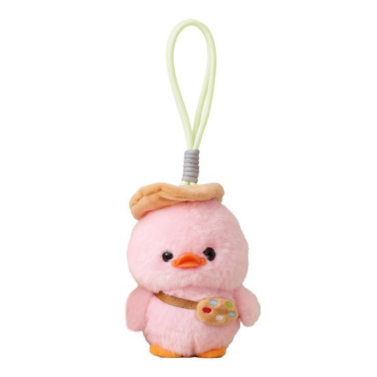 

Cute Duck Plush Keychain Soft Stuffed Animal Pendant for Bags Backpacks Adorable Gift for Kids Girls Duck Lovers рожевий