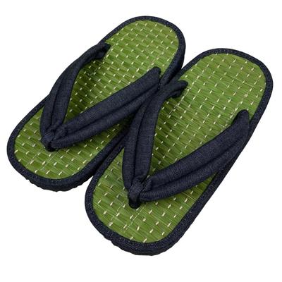 Thong Japanese Style Made In Shichishima Lightweight Rubber Color Rope Denim Thongs L [Edoten] Slippers, Sandals, Japan, Igusa, Indoors, Outdoors,