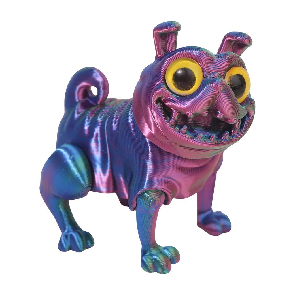 3D Printed Multi-color Puppy Crafts Ornaments Gifts Creative Hand-made Animal Joint Activity Model