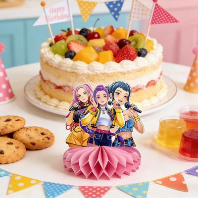 8 Pezzi Decorazione Tavolo a Nido d'Ape Ornamento da Scrivania Cacciatori di Film Centrotavola Festa di Compleanno Articoli per Feste per Bambini Accessori Photo Booth