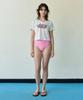 COVERNAT WOMAN [Covernat X Lemango] Women'S Graphic Crop T-Shirt Off White