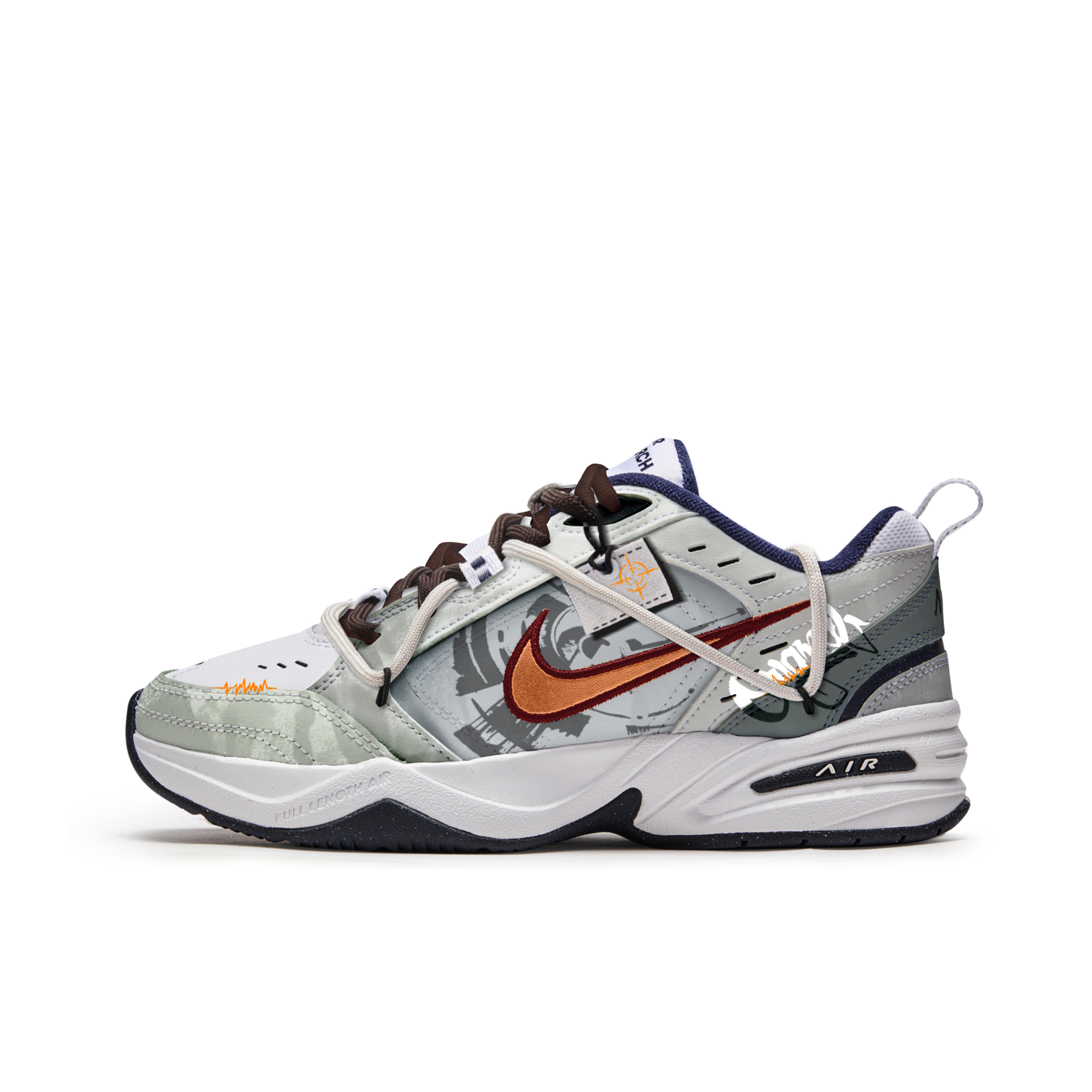 

Nike Air Monarch 4 Cyber Ruins Slip Resistant Abrasion Resistant Slip Resistant Abrasion Resistant Low top 415445-102(Team202-) 38