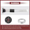 ATV Fuel Gas Tank Level Gauge Meter with Cap for Kawasaki Bayou 220 250 for Kawasaki Prairie 300 400 KVF Replace 52005-0735 52005-1121 Gas Tank Gauge