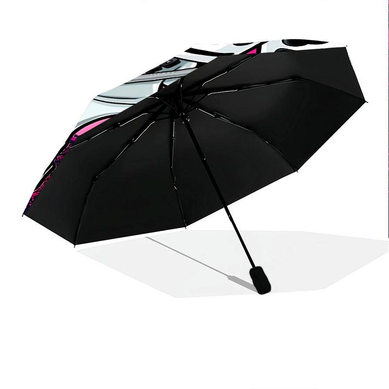 marshmallow Pattern Pattern New Style Umbrella, 1 Piece Automatic Folding Umbrella, Portable Foldable Travel Umbrella, Outdoor Umbrella,Birthday Gift