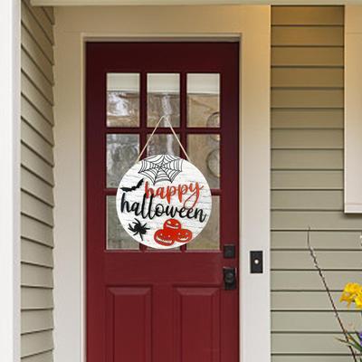 Wall Signs Door Sign Photo Props Wood 29cm Decorations Backdrop Plaques Hanging Halloween