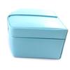 Les Trésors De Lily [N5758] - 'So British' Turquoise Gray Jewelry Box (small Polka Dots) - 16. 3x12. 7x7. 5cm