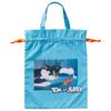 Marushin Drawstring Tom Jerry Lonely Mouse Travel Storage Made with Recycled Product 4105041300 Bag, & & Design, Bag, Polyester, Number