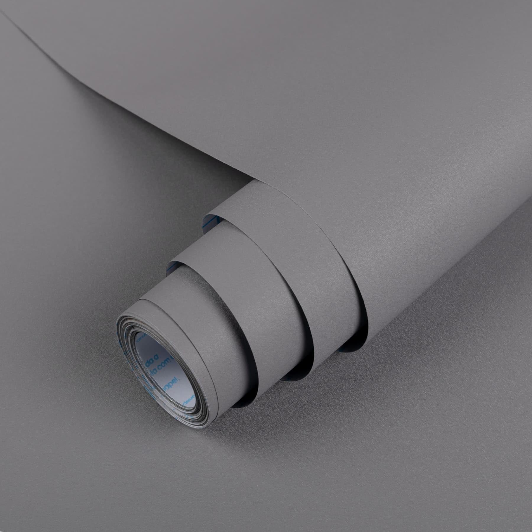 

Jiroka Самоклеящиеся обои 40см x Резка Ремонт Сделай сам Декоративные Подходят для арендного жилья Наклейки, Серый, Матовый, Обои, 10м, серый